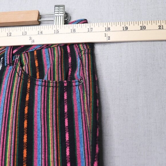 Philosophy Womens Size 10 Jeans Striped Colorful Woven Cotton Blend Pant. - Picture 8 of 11